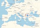 ブルガリアのリゾートと場所を含むロシア語の詳細地図